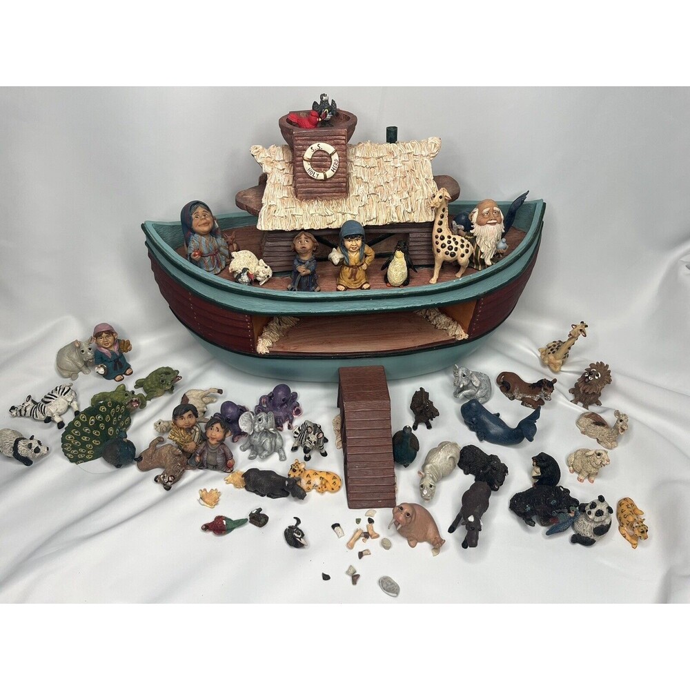 Holy Herd Pete Aspit Noahs Ark/ Animal Sets/Ark/Noah Family/base As Is See Photo